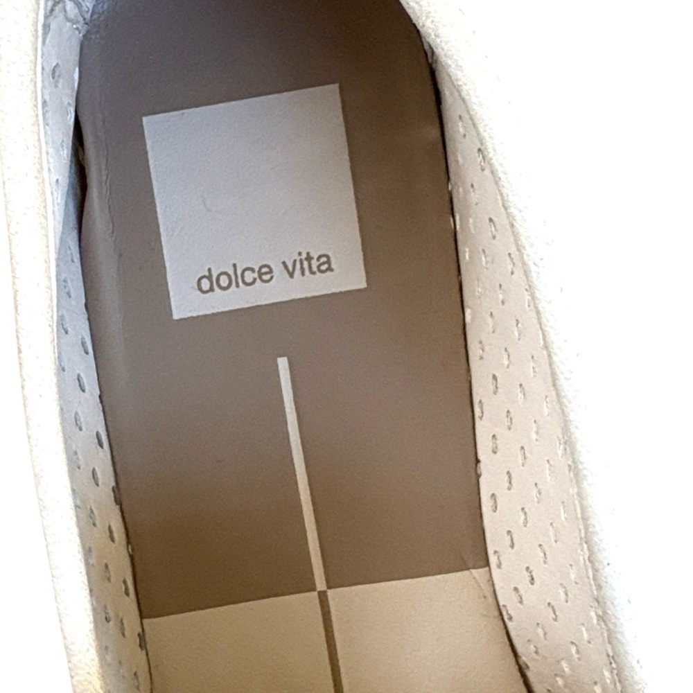 Like New Dolce Vita Leather Malila Loafers Ivory Size 7.5 - Picture 4 of 10